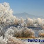 Зима, иней, первый снег